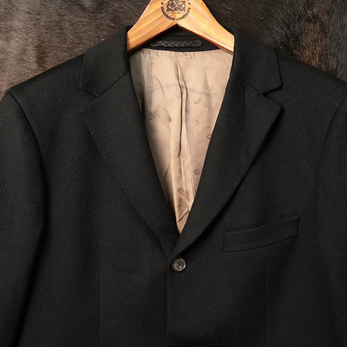 [98] 90s AIGNER 아이그너 로로피아나 캐시미어 블레이져 블랙 상품이미지2