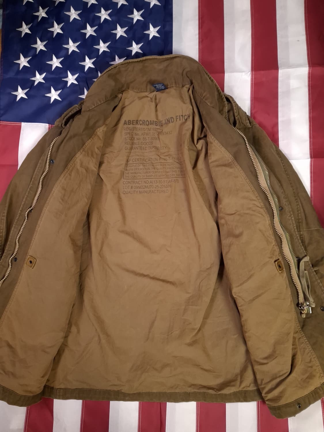 오리지날 아베크롬비 밀리터리 M-65 필드야상 상품이미지7