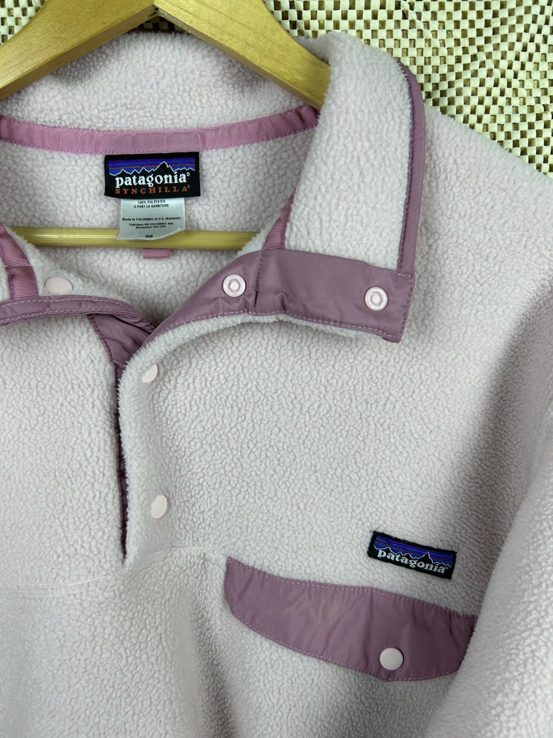 08FW 파타고니아 신칠라 스냅-티 플리스 연핑크 상품이미지2