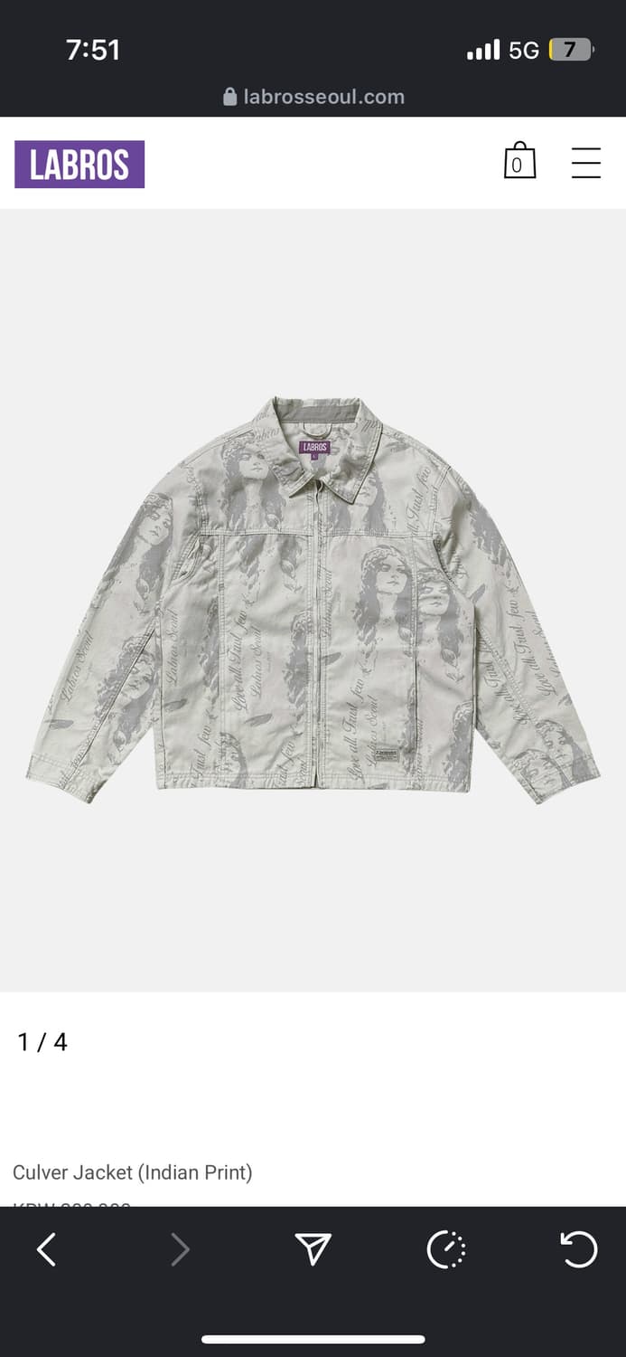 라브로스 자켓 새상품  상품이미지1