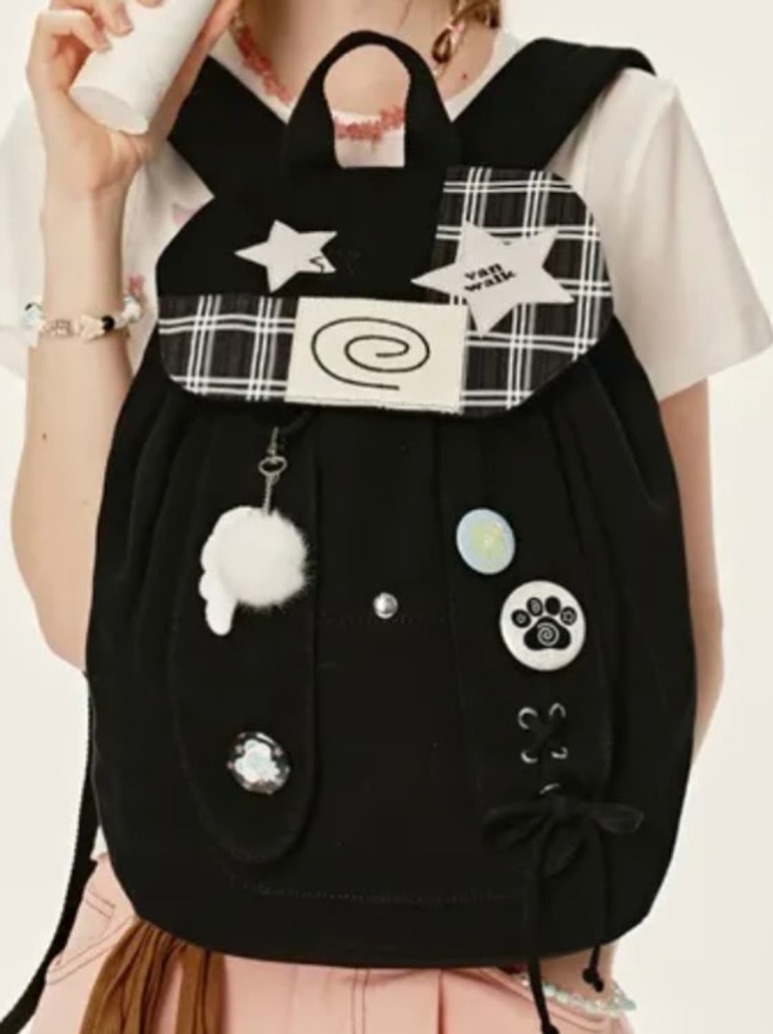 반워크 유니버스 백팩 블랙 모리걸 상품이미지1