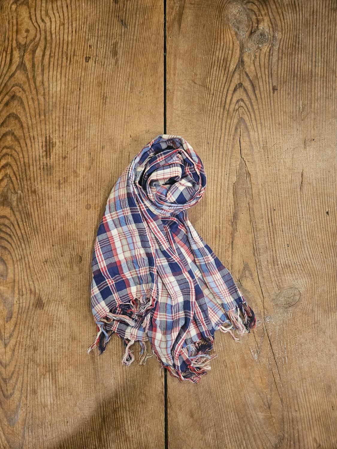 코튼 플란넬 체크 머플러  상품이미지1