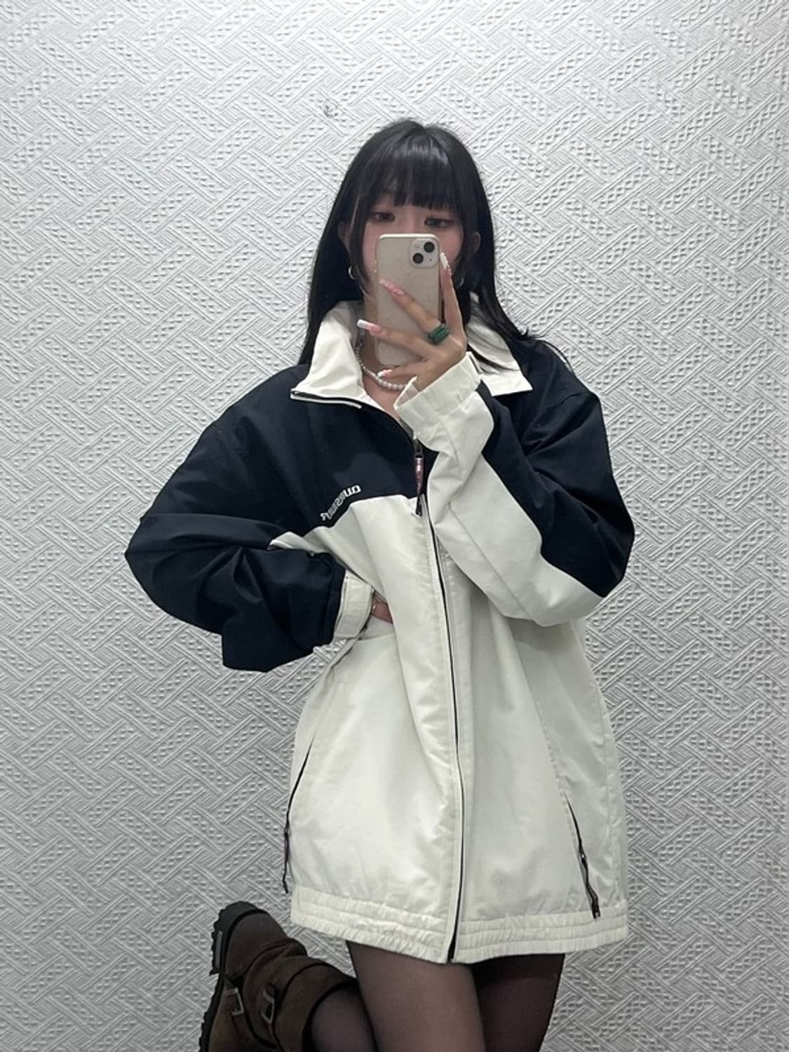 퀵실버 캐주얼 빈티지 보딩 오버핏 바람막이 자켓 XL C12377 상품이미지1
