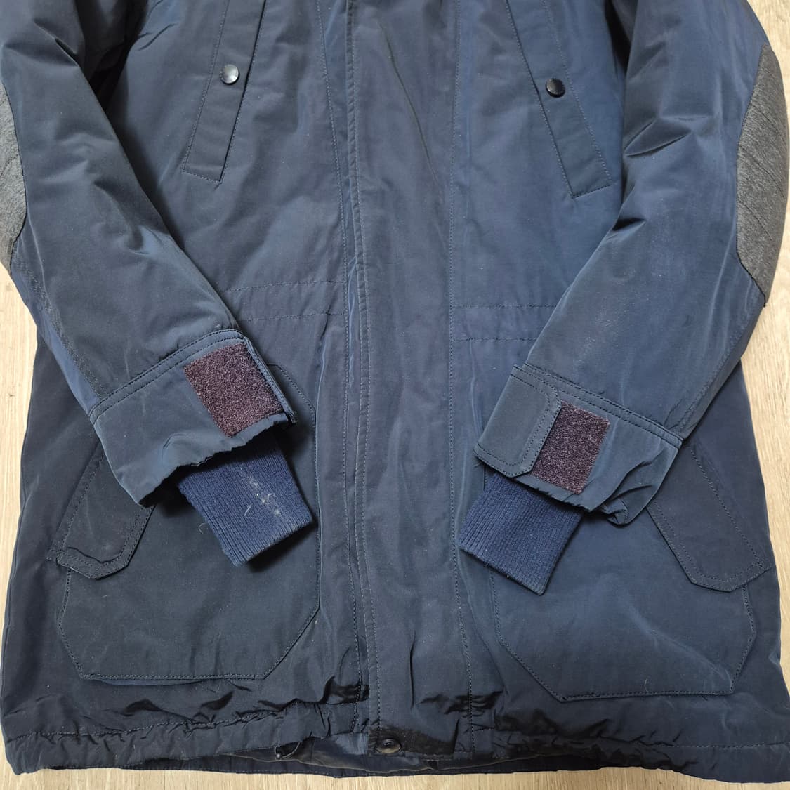 헤드 사이드와펜 덕다운 후드 패딩 점퍼 상품이미지3