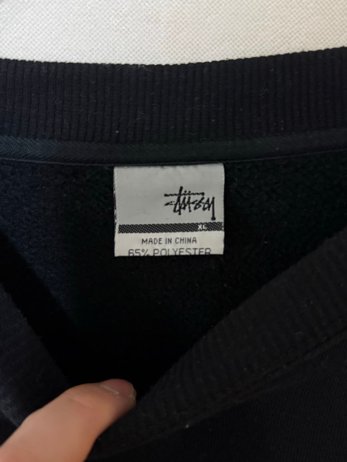 XL)90s 스투시 재즈맨 스웻셔츠 맨투맨 블랙 상품이미지4