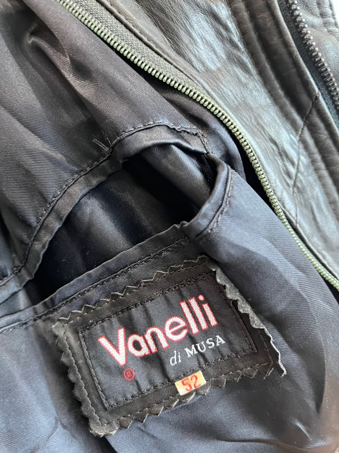 Vanelli 레더 봄버자켓  상품이미지8