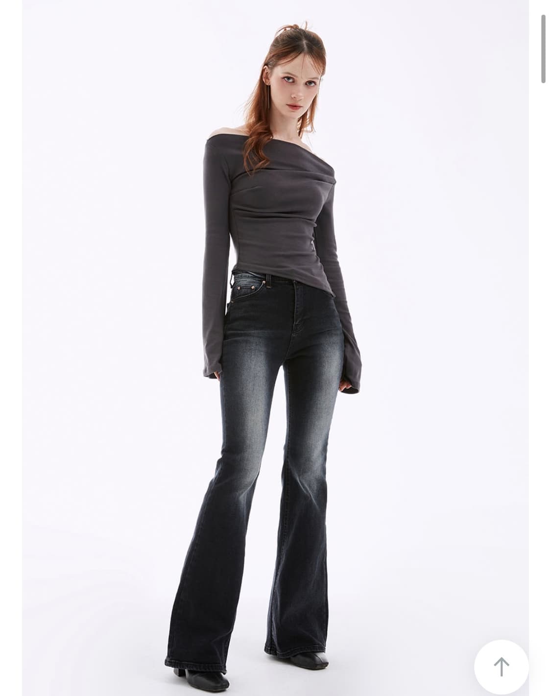 네비 시케이 슬림 부츠컷 데님팬츠/ L사이즈 상품이미지3