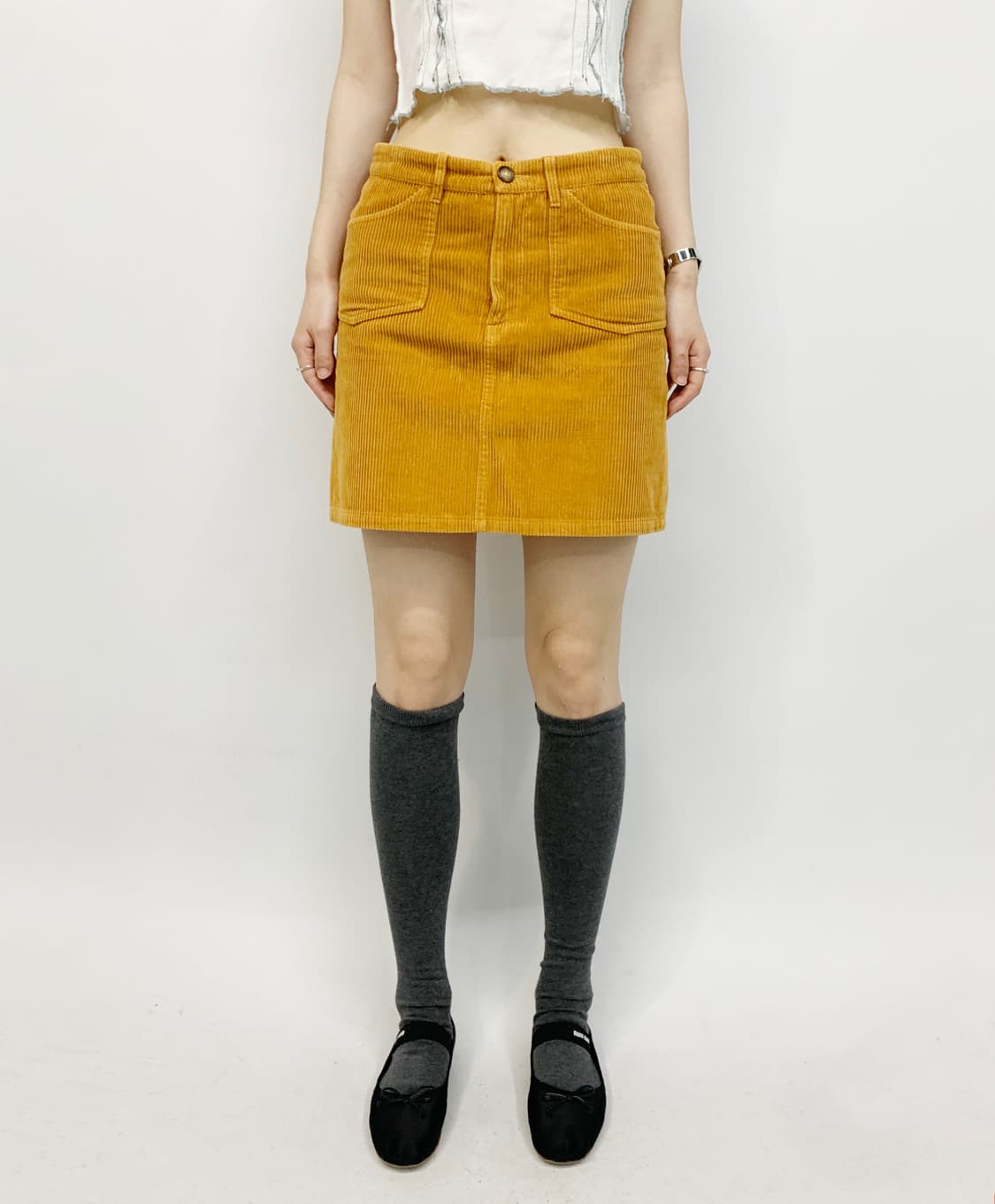 아페쎄 코듀로이 미니 스커트 상품이미지1