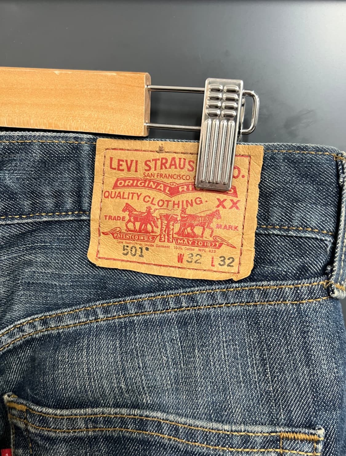 리바이스 505 인디고 데님 32x32 상품이미지4