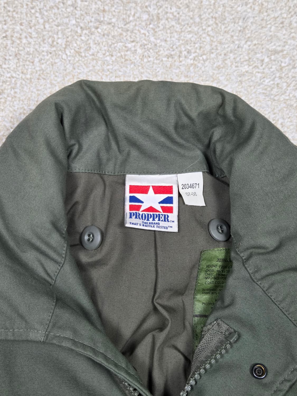 [프로퍼] M-65 미군 오리지널 필드 야상 자켓 | A00264 상품이미지3
