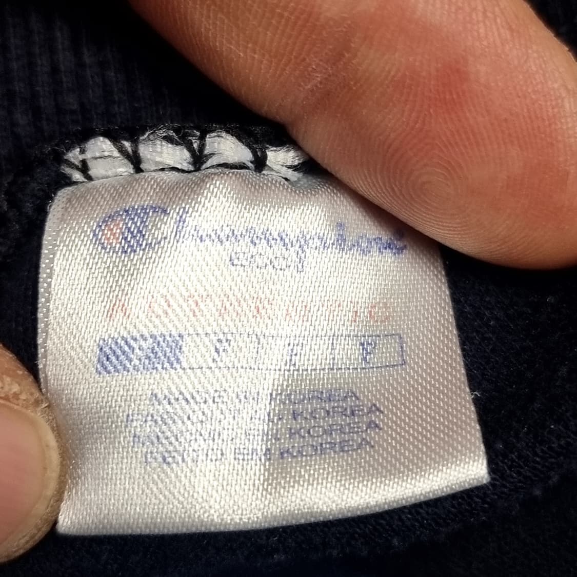 한국에서 생산된 챔피온 맨투맨티 그레이(100) 상품이미지4