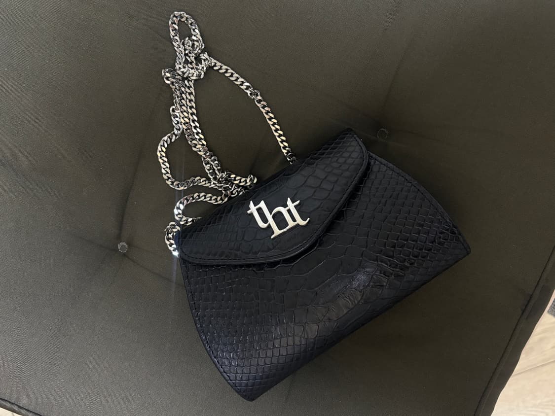 threetimes Mini moon bag black 상품이미지4