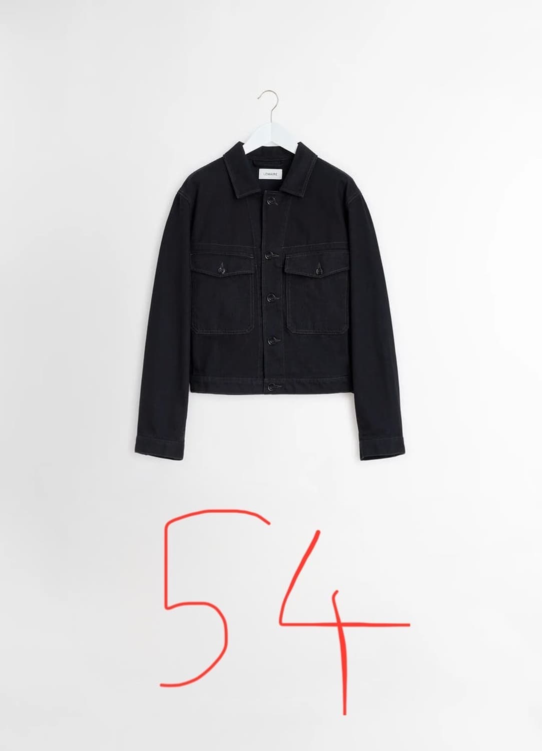 [54] 25SS 르메르 데님 트러커 Black 상품이미지1