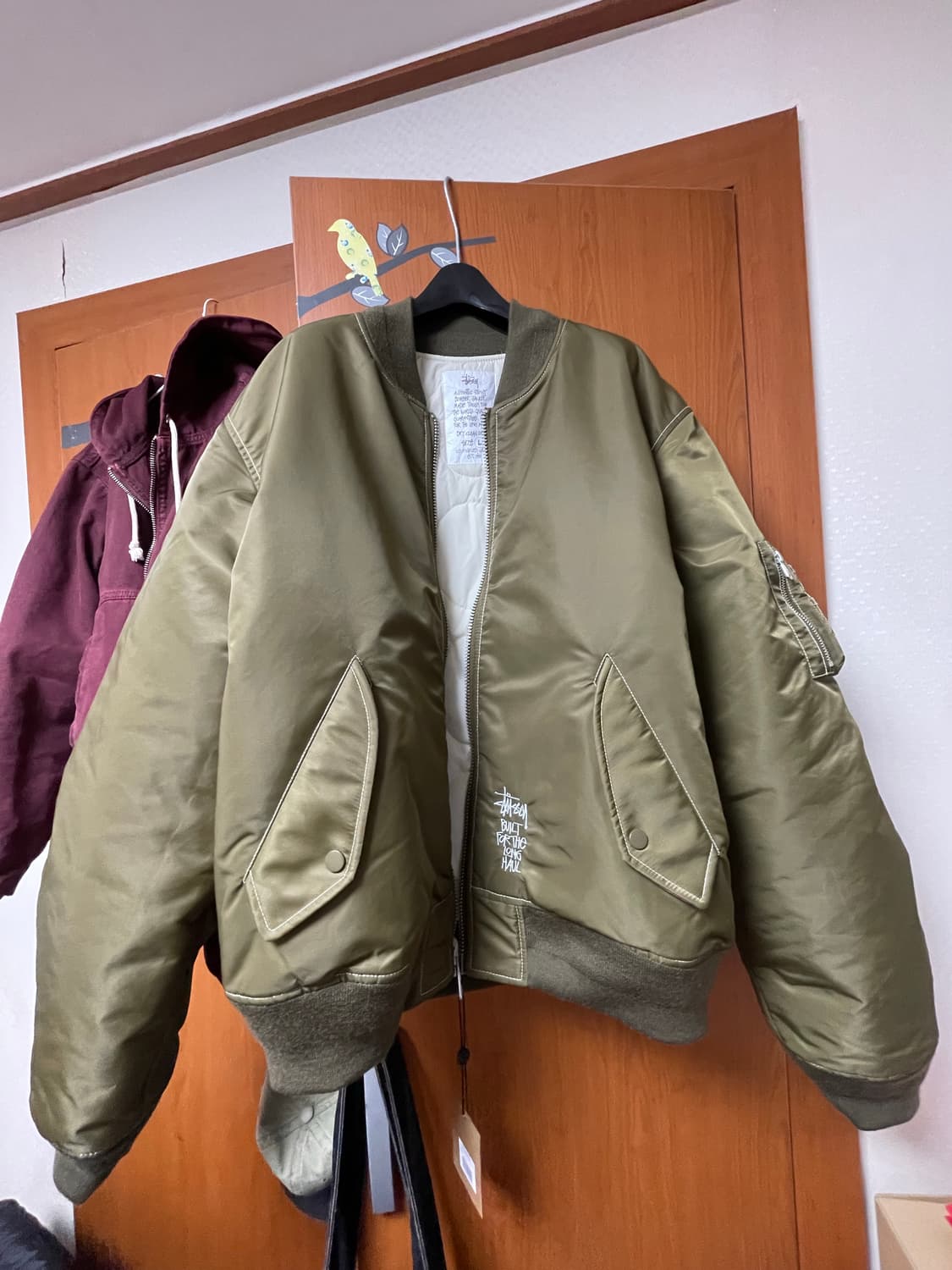 스투시 빌트 리버시블 봄버 자켓 브라운 L 상품이미지2