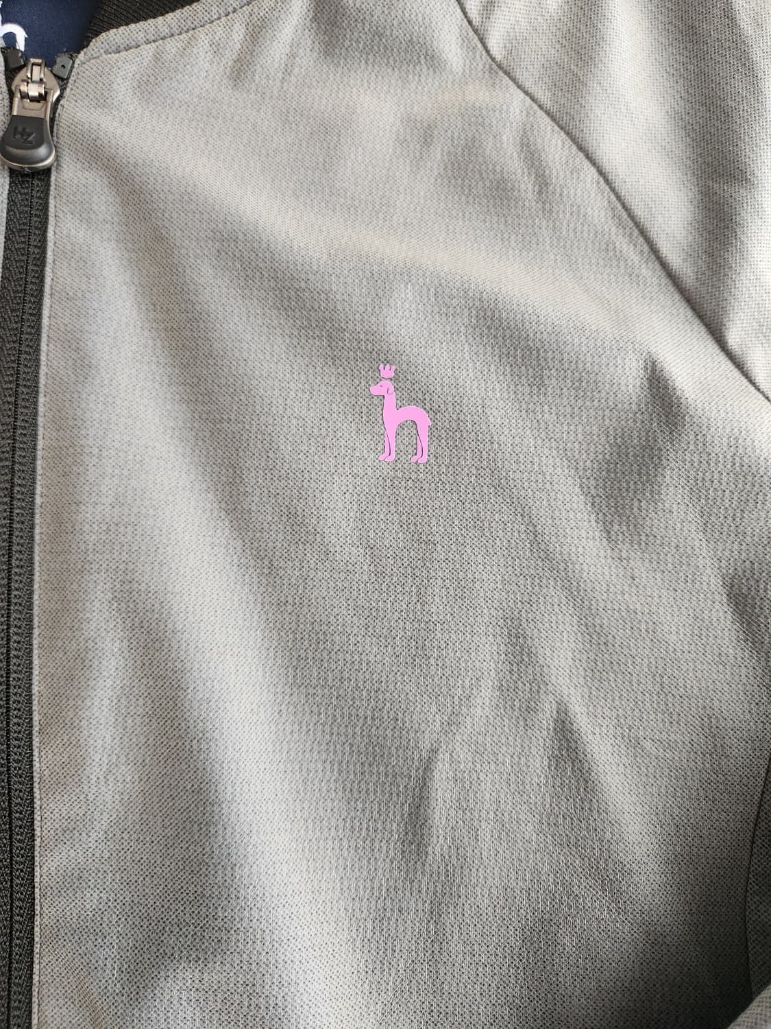 새상품급)헤지스 골프 여성 야구에리 풀오픈 봄버 바람막이 자켓 사이즈95 상품이미지6