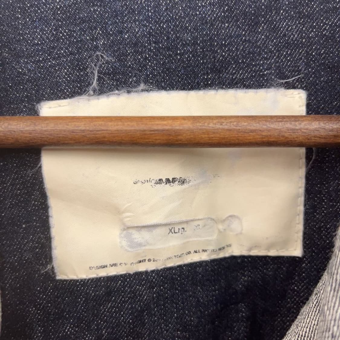 스와거 유니크 캐주얼 체크 트러커 데님 자켓 XL C08863 상품이미지5