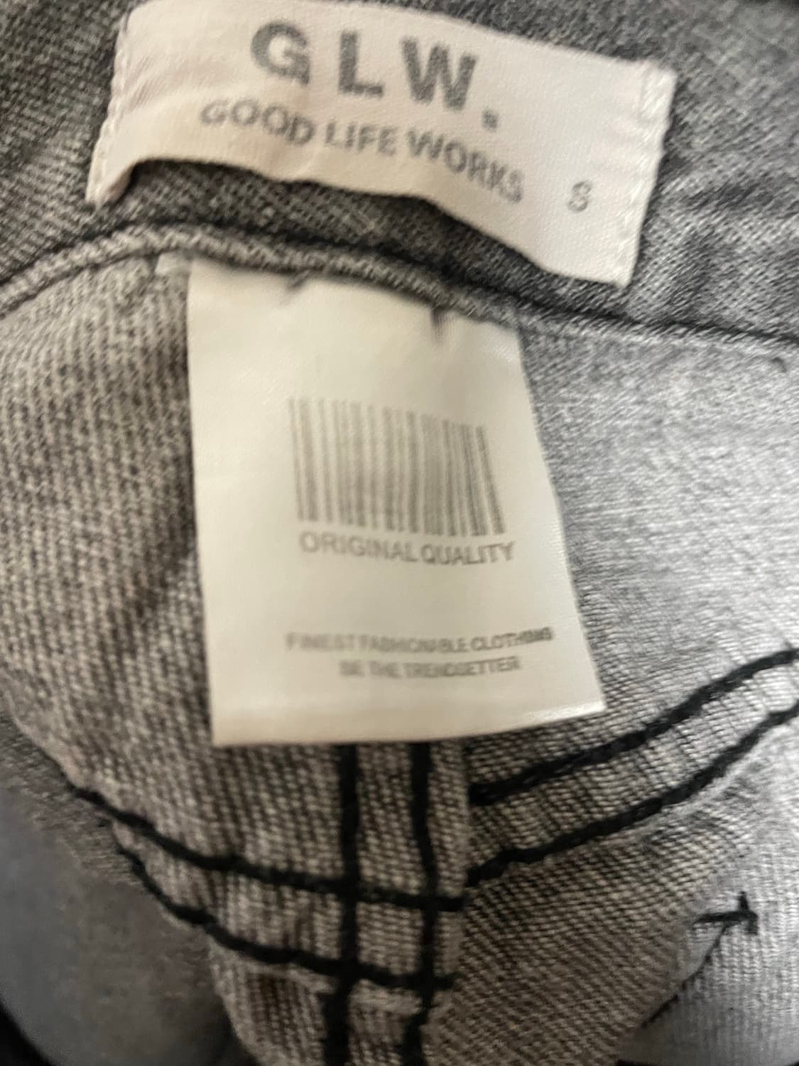 굿라이프웍스 와이드 데님 그레이 상품이미지2