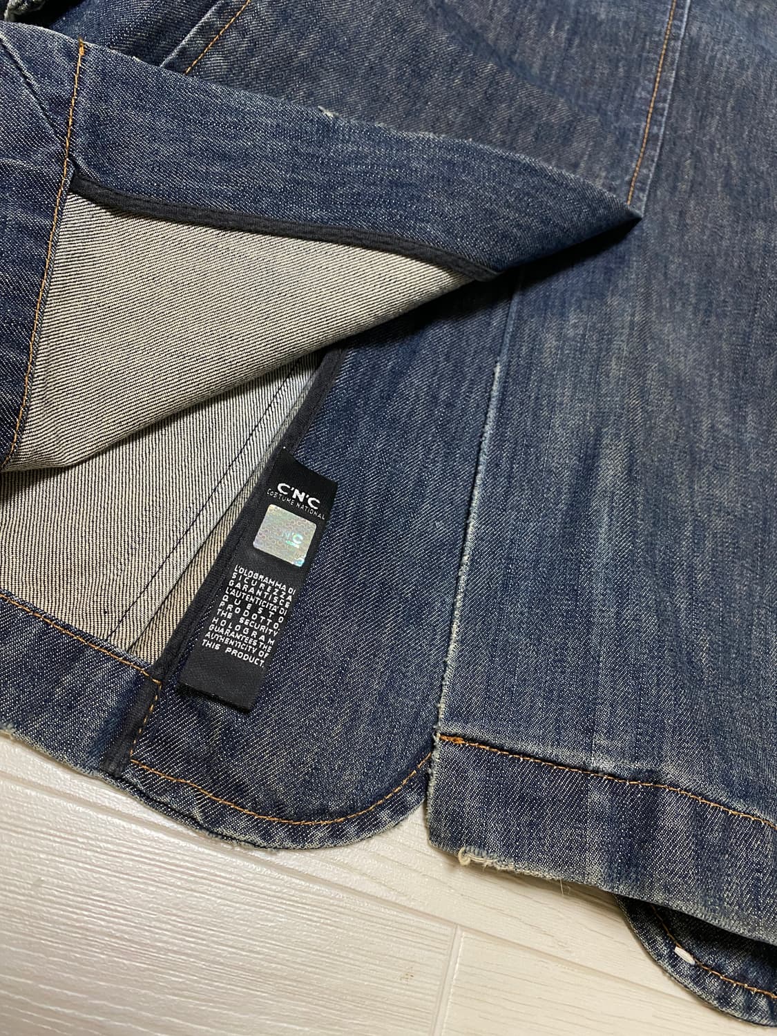 CNC 스티치 데님 블레이저 자켓 상품이미지6