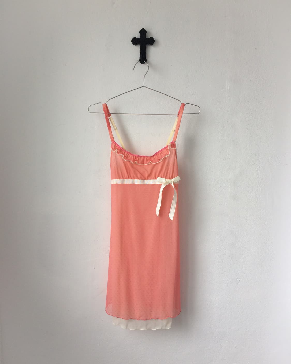Ribbon point lace sleeveless onepiece 상품이미지1