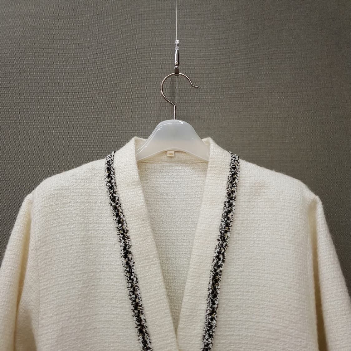 마쥬 maje 트위드 스타일 배색 포켓 가디건 36사이즈 상품이미지3