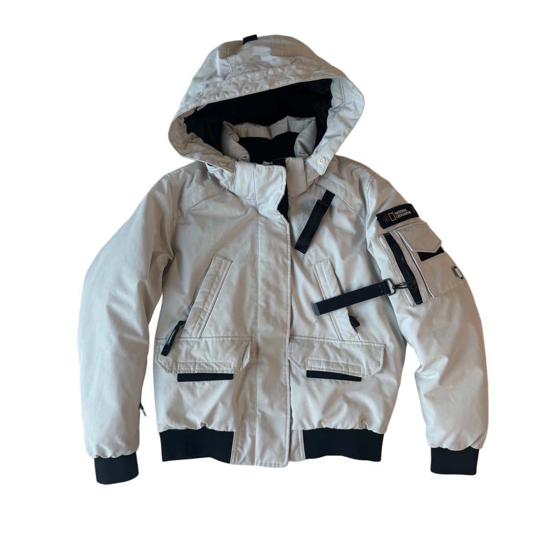 네셔널지오그래픽 숏패딩 구스다운 (M)사이즈 상품이미지1