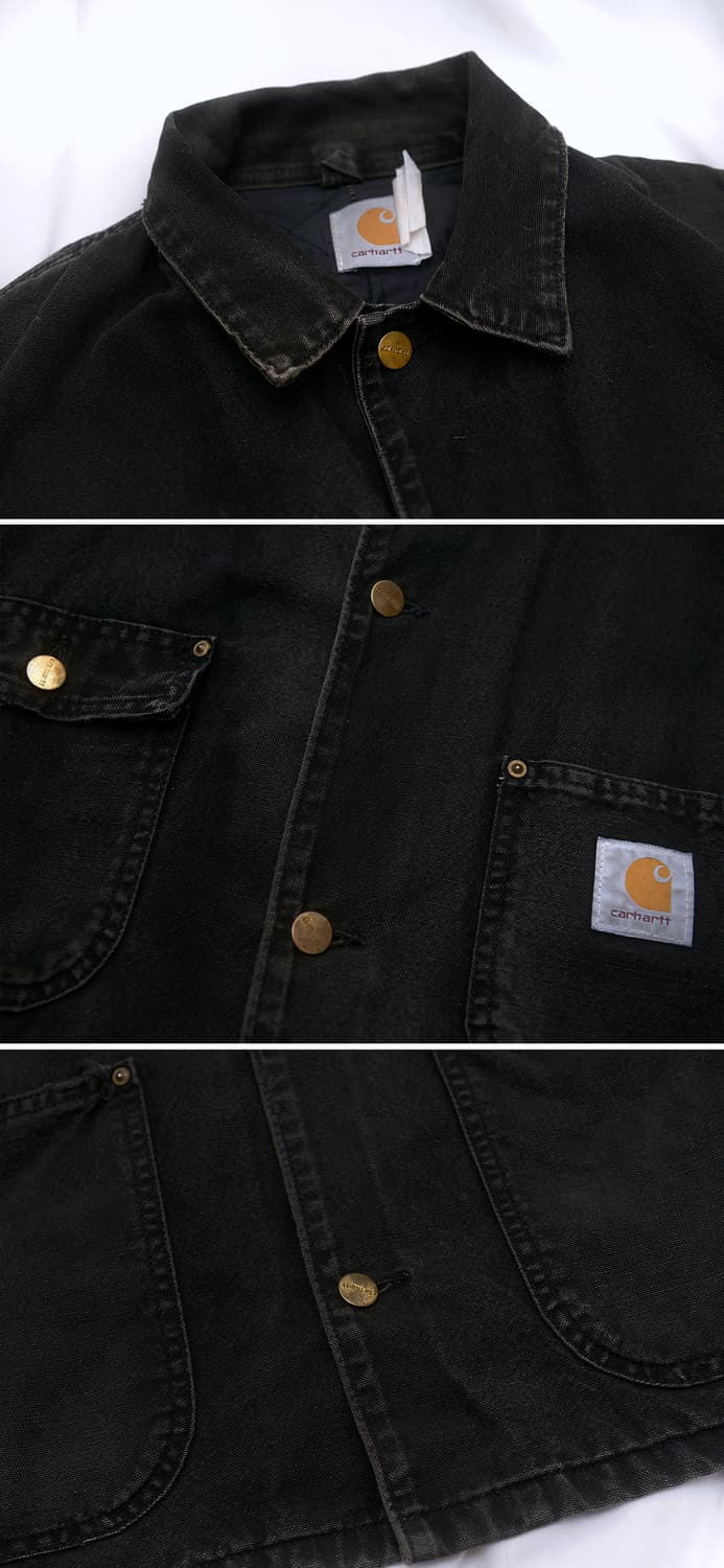 칼하트 OG 초어 코트 자켓 블랙 샌드스톤 (XL / 105+) 상품이미지9