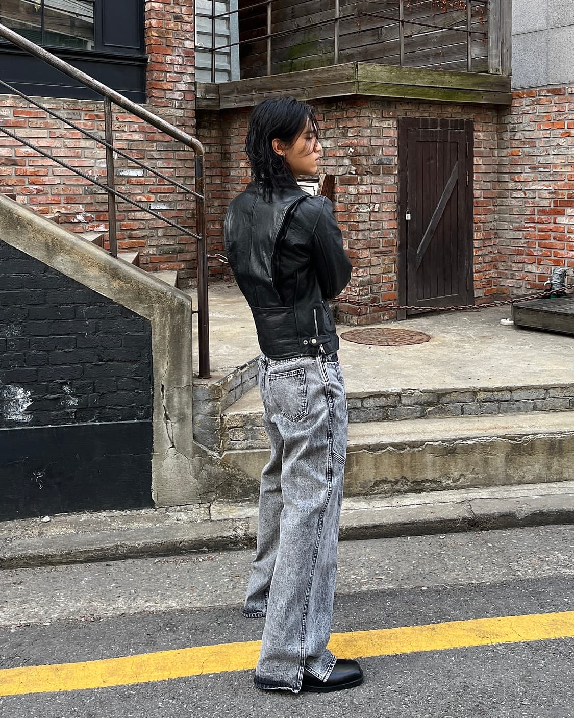 플레어핏 와이드핏 워싱 데님 상품이미지2