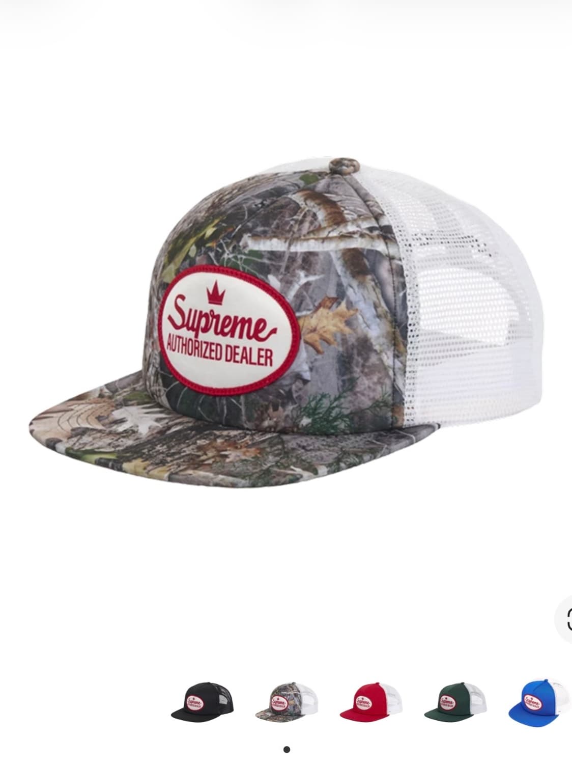 슈프림 오서라이즈 메쉬 백 5-패널 트루팀버 카나티 카모 상품이미지1