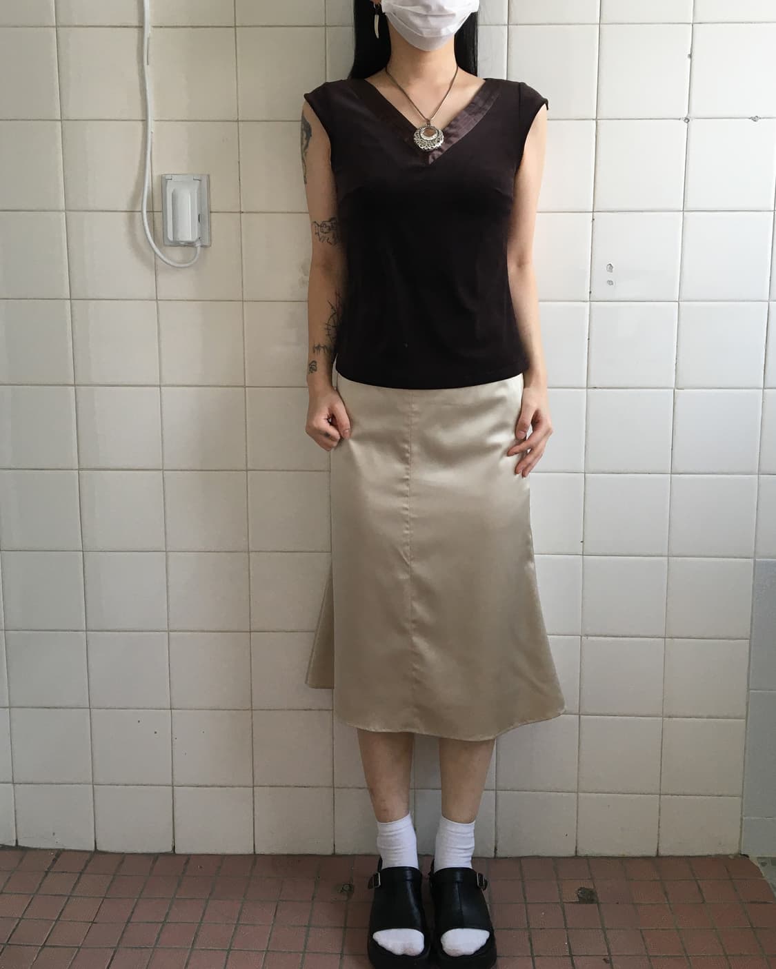 Glossy skirt 상품이미지5