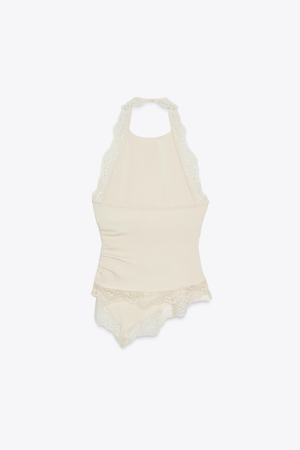 ZARA 자라 텍스쳐 레이스 홀터넥 탑, 자라 홀터 레이스 탑 상품이미지9