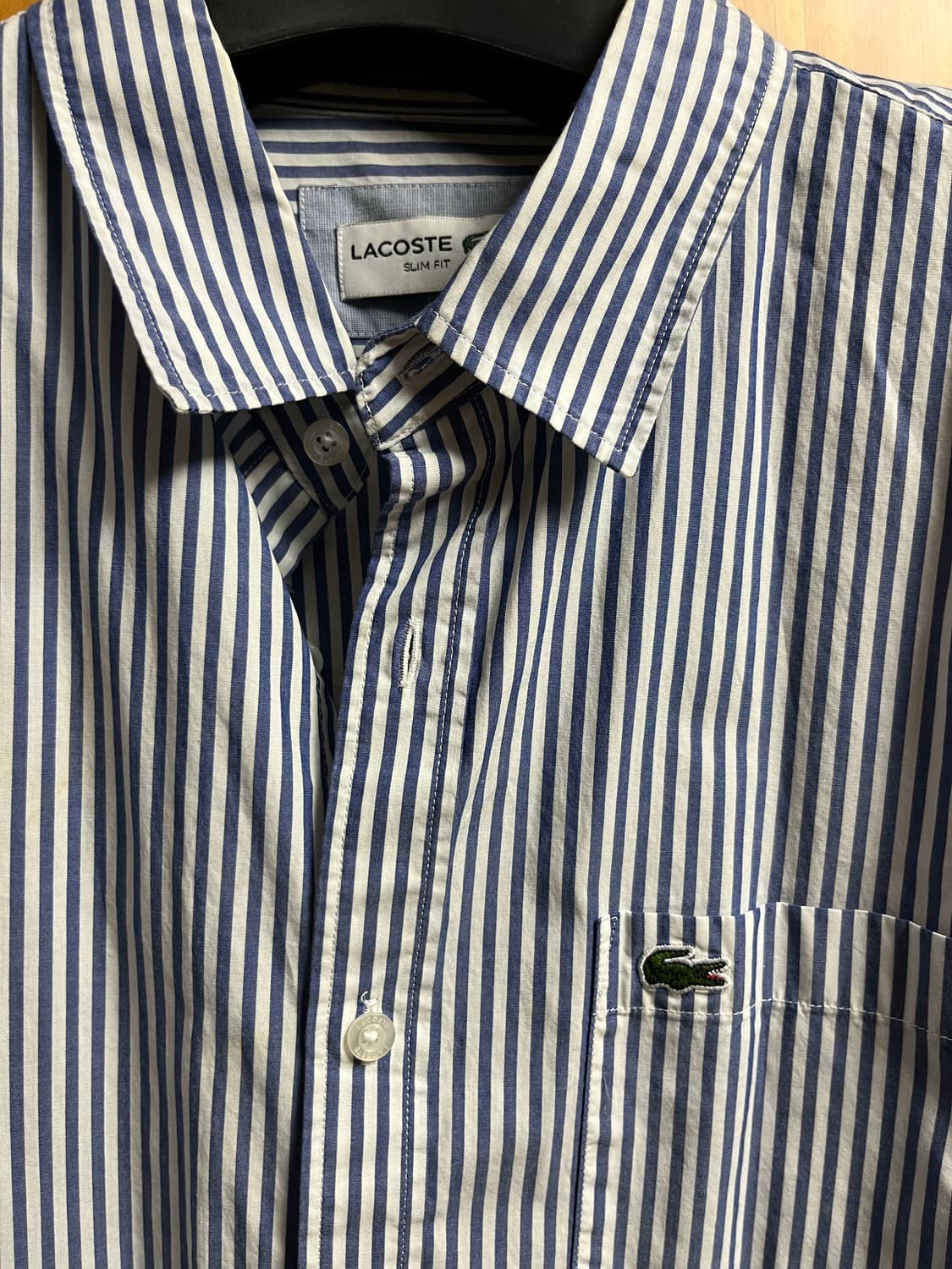 라코스테 스트라이프 셔츠 XL 상품이미지3