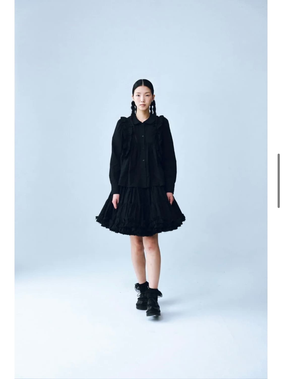 러플 블라우스 (cosmoss ruffle lace shirt) 상품이미지3