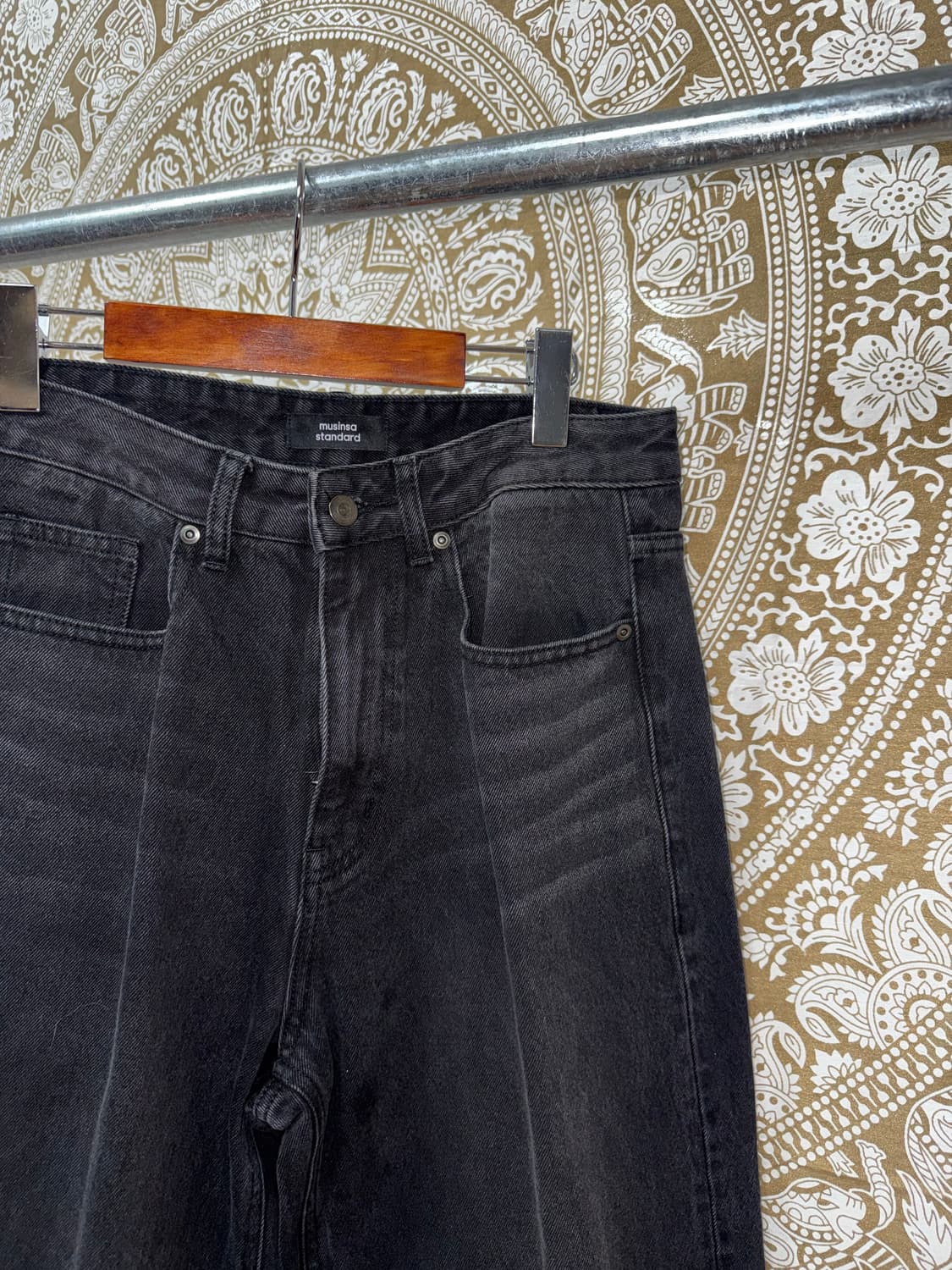 무신사스탠다드 흑청 데님팸츠  상품이미지4