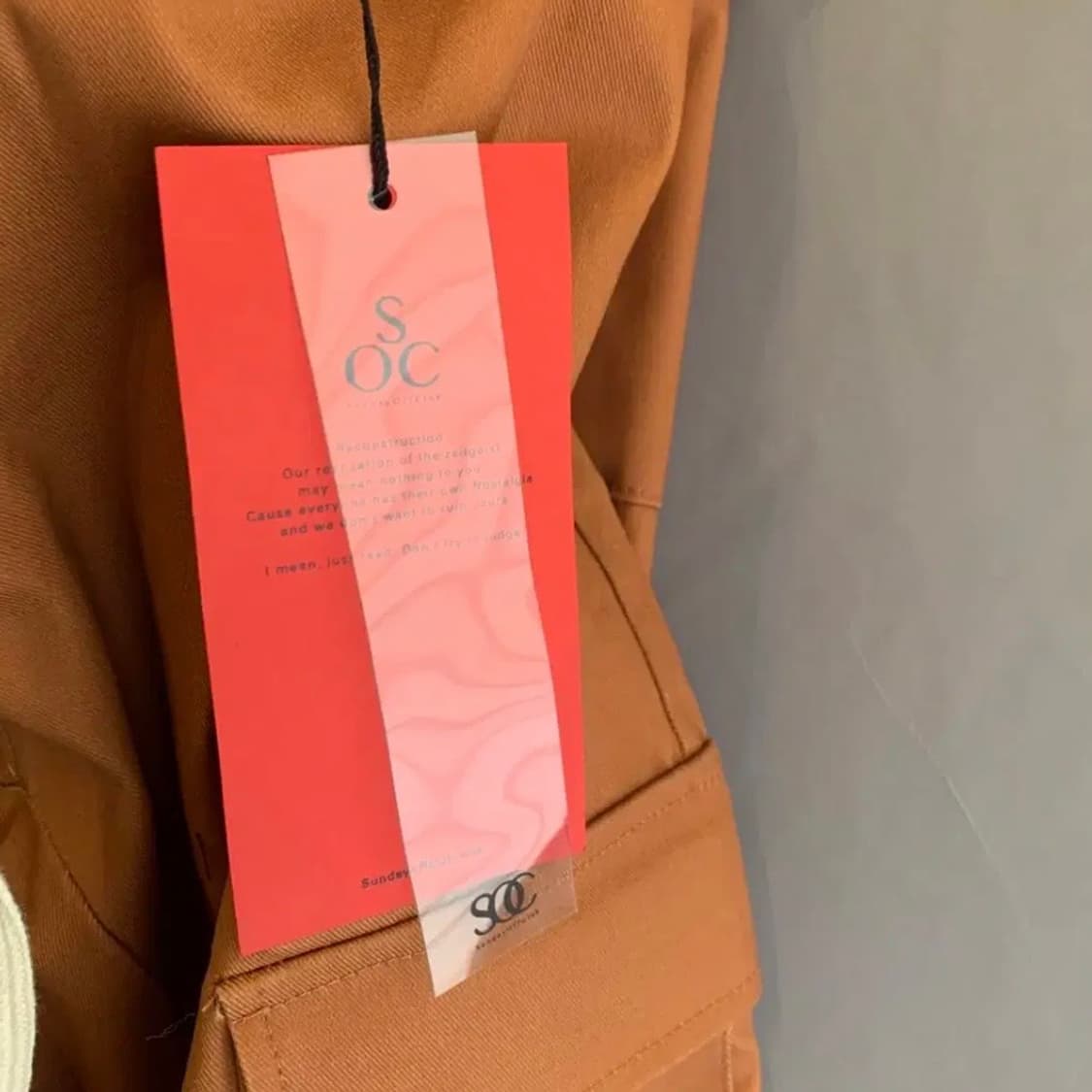 새상품 FREE 선데이오프클럽 c커브 밴딩 카고 배기 팬츠 상품이미지6