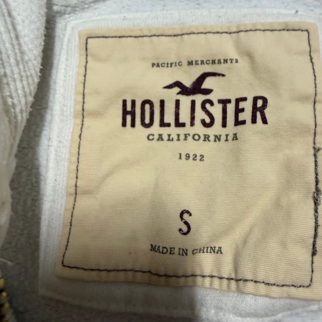 대장템 홀리스터 화이트 후드집업 s 상품이미지3