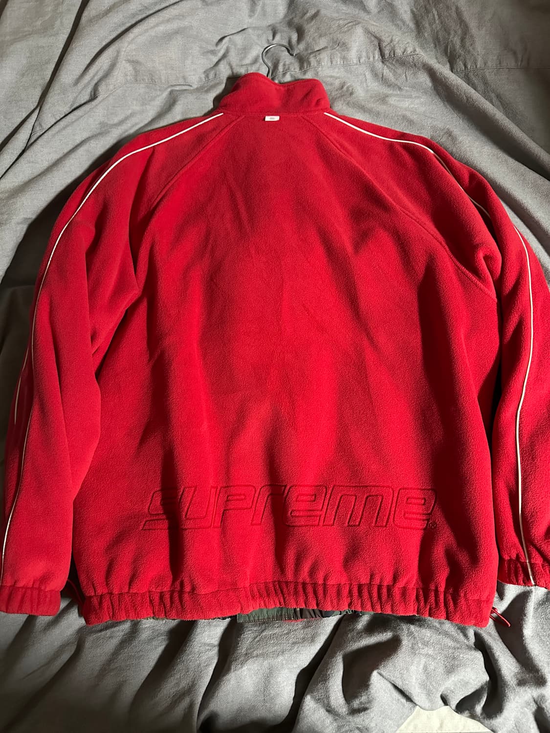 25FW 슈프림 폴라텍 리버시블 트랙자켓 레드 상품이미지4