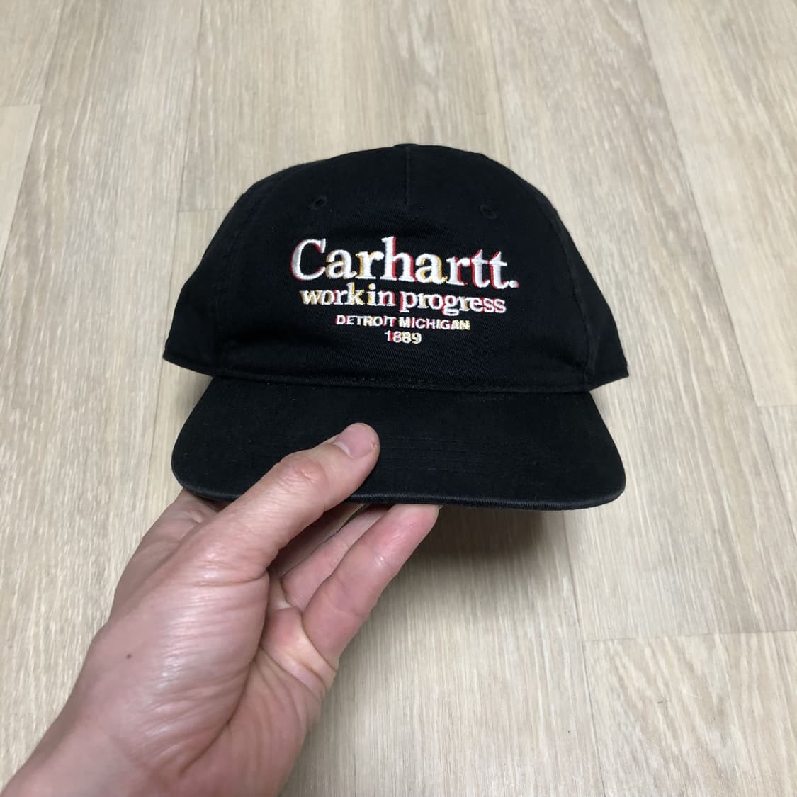 (OS) 칼하트 Carhartt WIP 스펠 로고 6패널 볼캡 블랙 상품이미지10