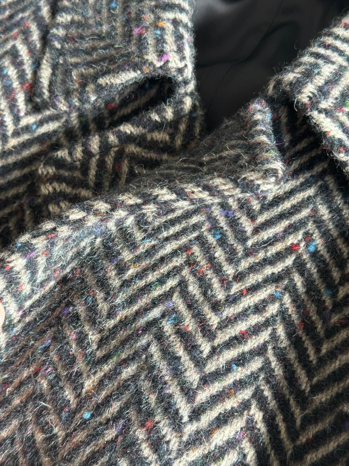 빈티지 헤링본 더블 로브 코트 made in usa 상품이미지3