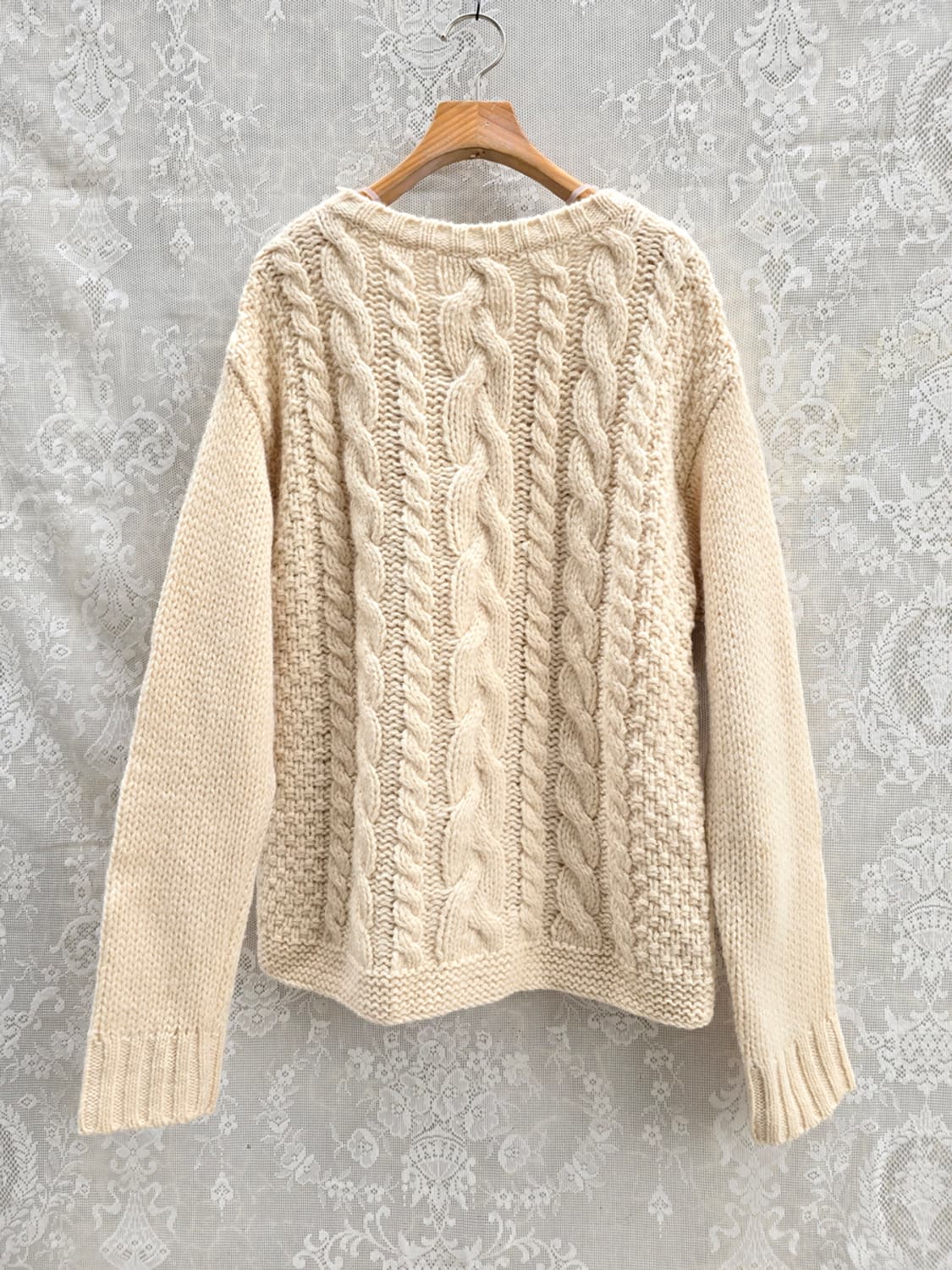 일본 휴먼우먼 케이블 니트 상품이미지5