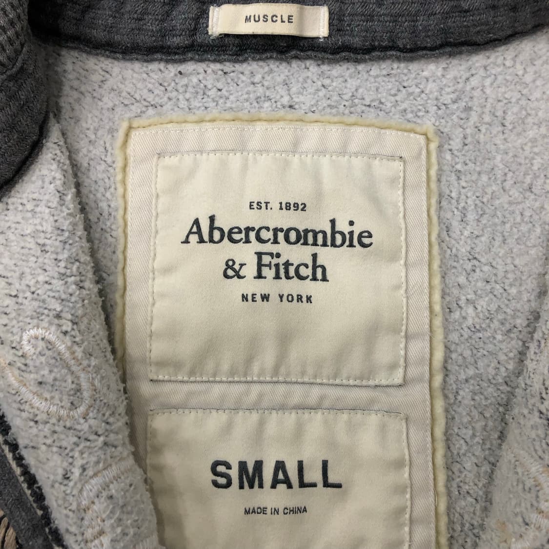 아베크롬비 로고 후드집업 상품이미지3