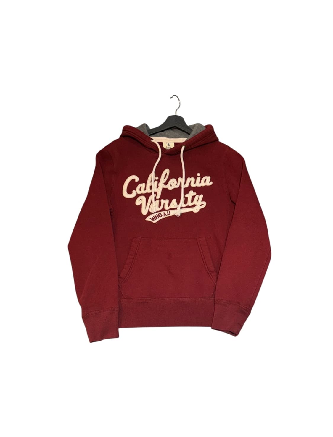 후아유 버건디 후드티 티셔츠 L 상품이미지1