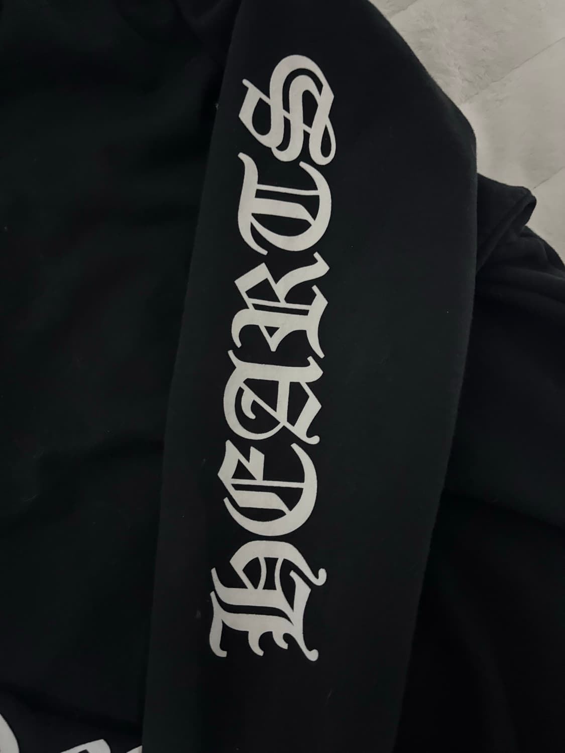 크롬하츠 넥로고 크루넥 스웨트 셔츠 블랙 xl 맨투맨 상품이미지4