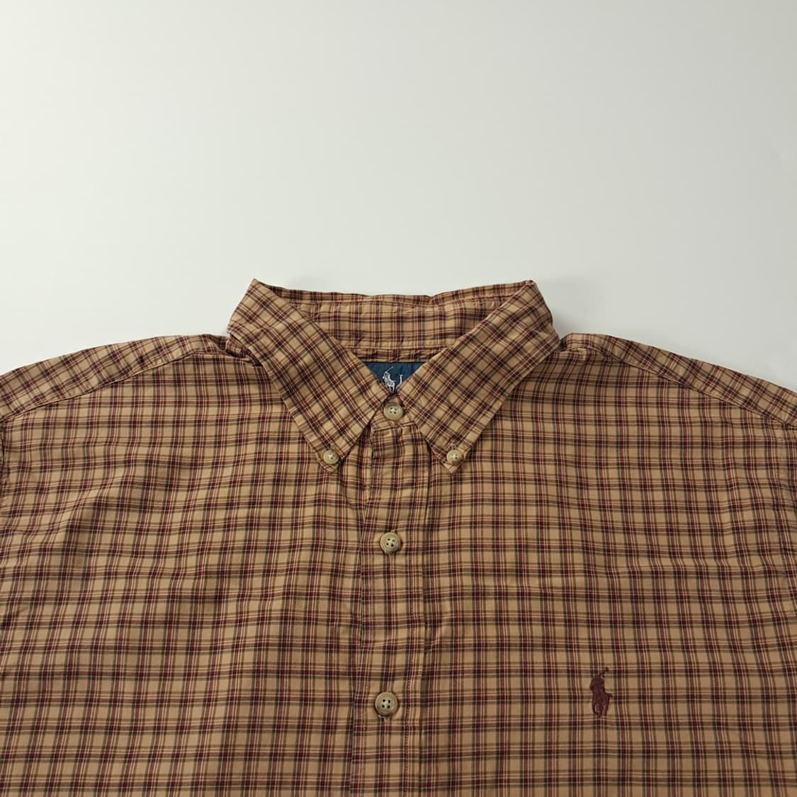 CK411 XL 폴로 00s 타터솔체크 클래식 프레피 셔츠 남방 상품이미지2