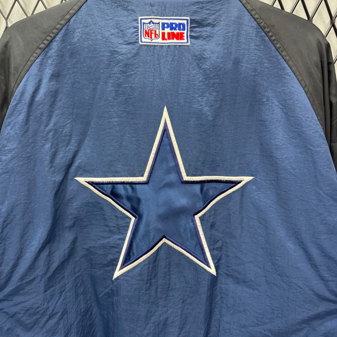 90s 스타터 X 댈러스 카우보이즈 아노락 패딩 점퍼 로고 디테일 네이비 상품이미지7