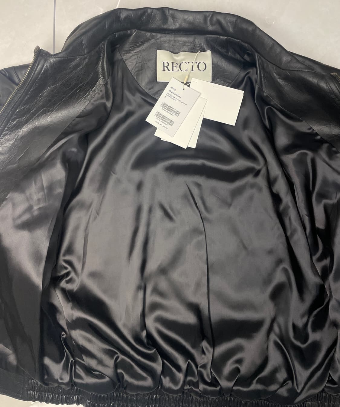 렉토 빈티지 크랙 레더 자켓 새상품 상품이미지2