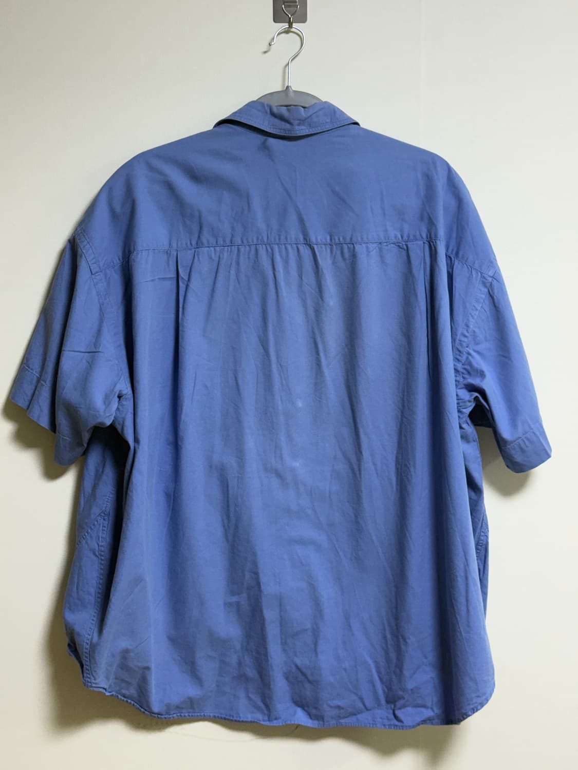 [L] 벨리에 가르송 옥스포드 하프 셔츠/반팔 셔츠 (블루) 상품이미지3