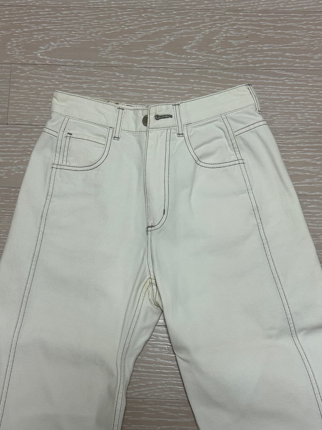 파사드패턴 클래식데님 오프화이트 xs 상품이미지2