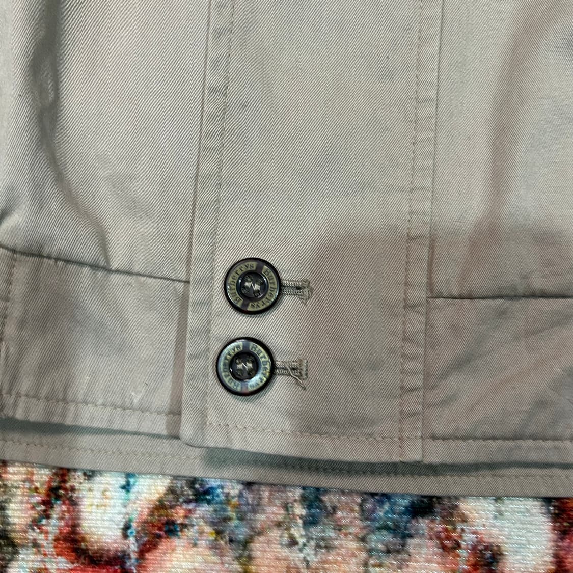 [XL] 90s 버버리 자수로고 스윙탑 해링턴 자켓 상품이미지4