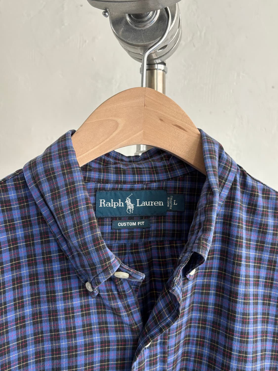 Polo 폴로 랄프로렌 퍼플컬러 체크 셔츠 커스텀핏 상품이미지3