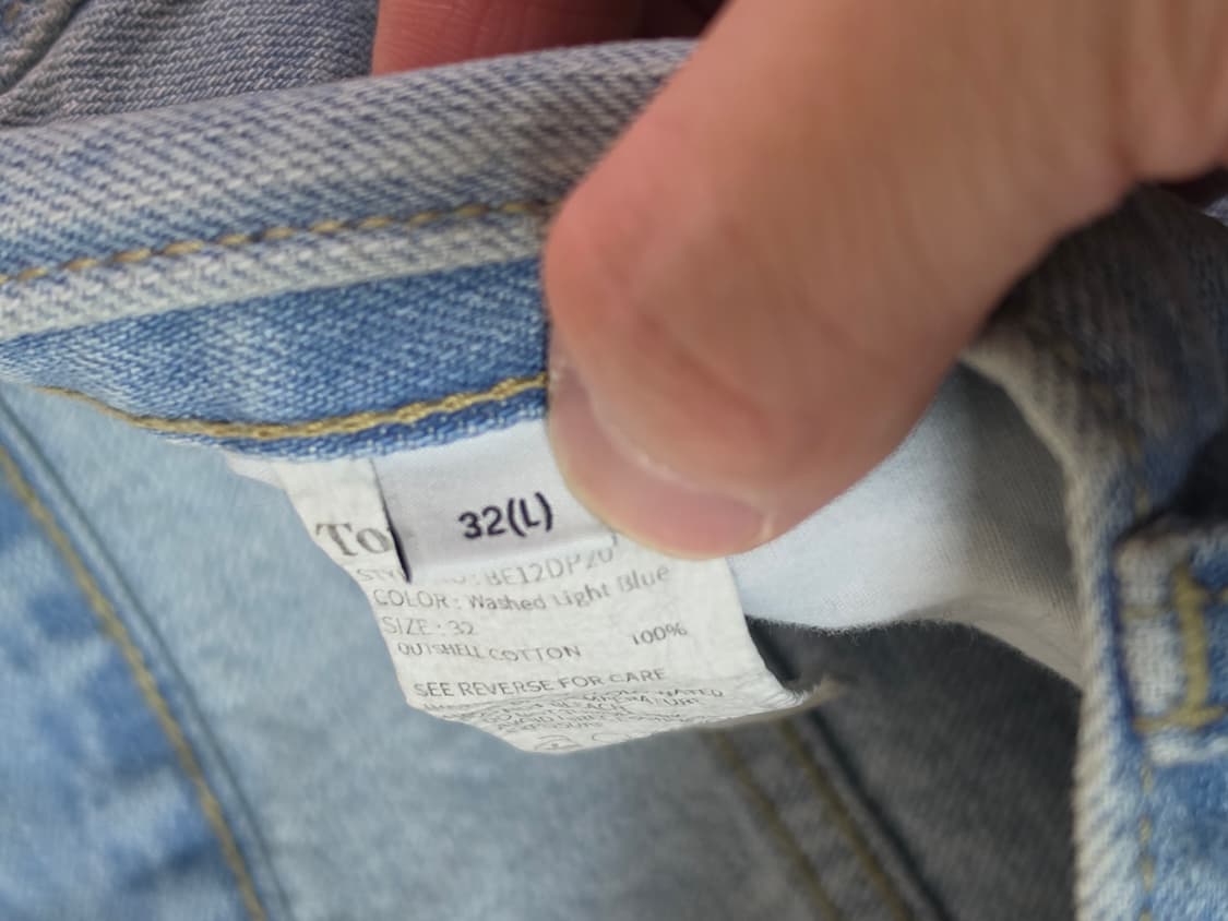 토니웩 플레어 데님 32 연청 상품이미지8